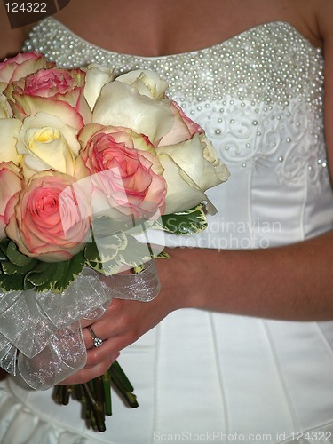 Image of bride with bouquet
