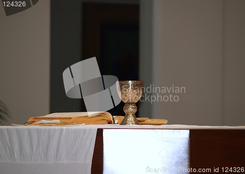 Image of communion in Catholic church