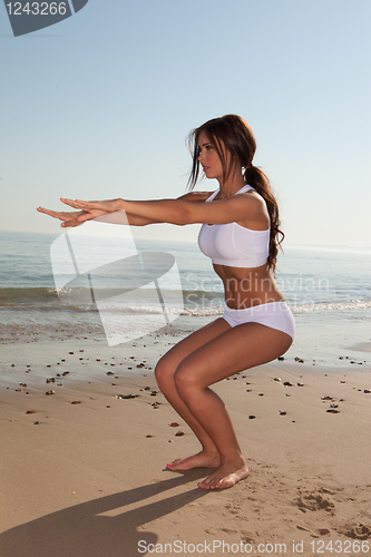 Image of fitness brunette