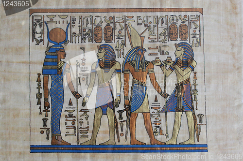 Image of Pharaoh and gods