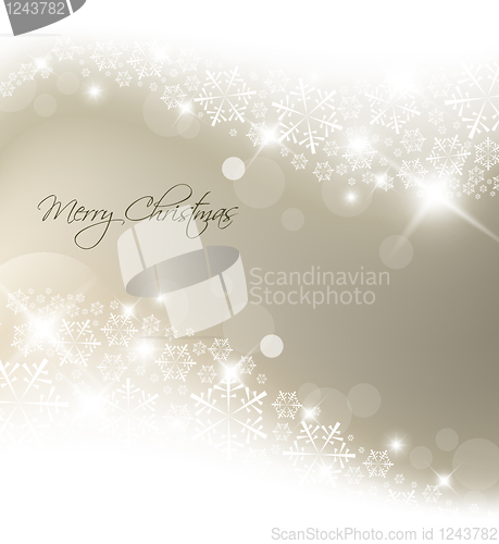 Image of Light silver abstract Christmas background