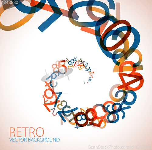 Image of Abstract retro background
