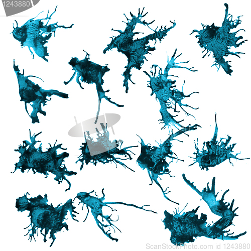 Image of Ink splashes