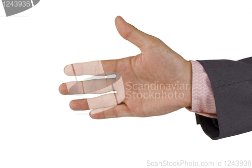 Image of open business hand