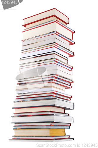 Image of High books stack