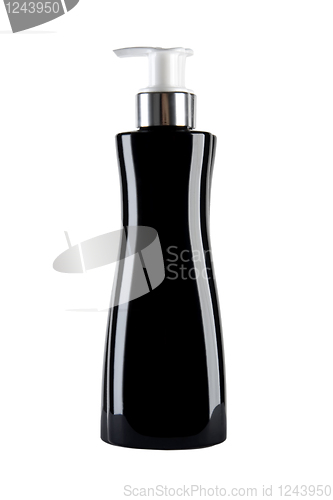 Image of black cosmetics bottle