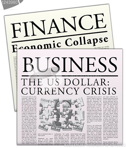 Image of Fictitious Economical Newspaper