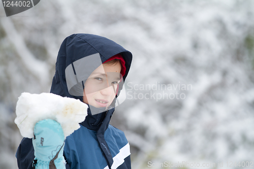 Image of Young child in winter