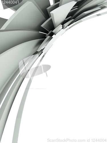 Image of 3d abstract architectural background