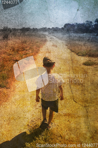 Image of child on the road