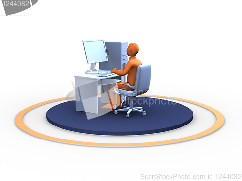 Image of man at work