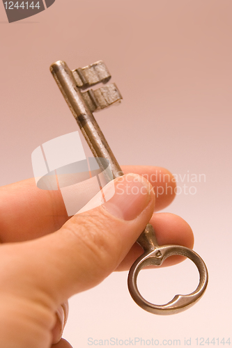 Image of key in hand