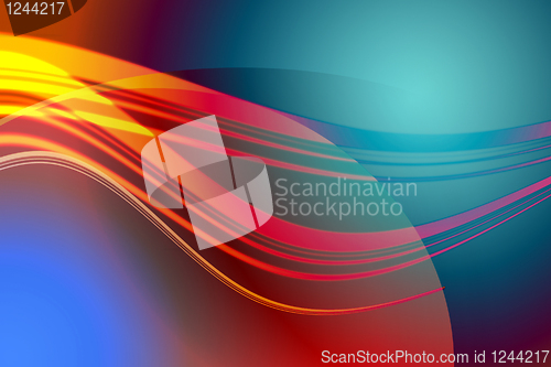 Image of Abstract colored wave