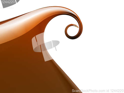 Image of Abstract orange wave