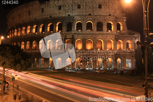 Image of Rome by night