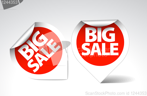 Image of round Labels / stickers for big sale