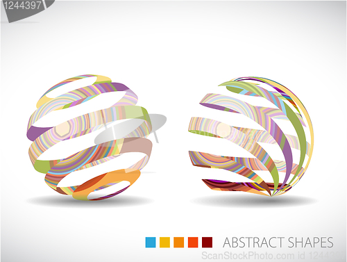 Image of Collection of abstract spheres