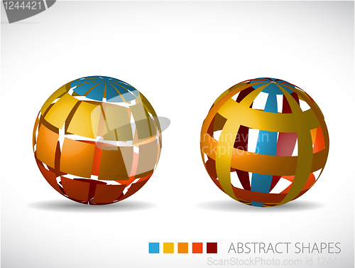 Image of Collection of abstract spheres