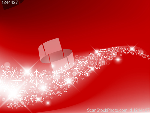 Image of Red Abstract Christmas background