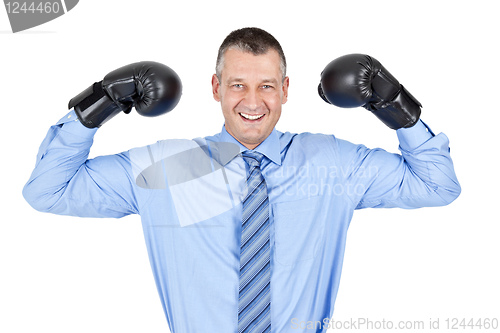 Image of business boxing