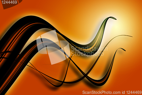 Image of Abstract 3d waves