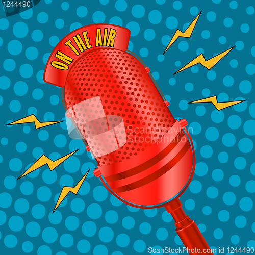 Image of Pop art microphone