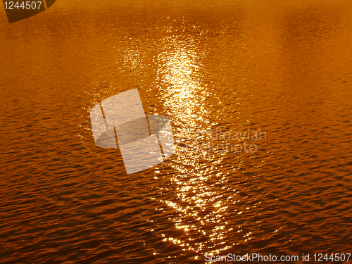 Image of sunset water
