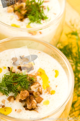 Image of Tarator - traditional bulgarian cold summer soup