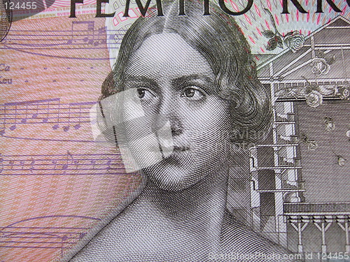 Image of Closeup of a Swedish banknote