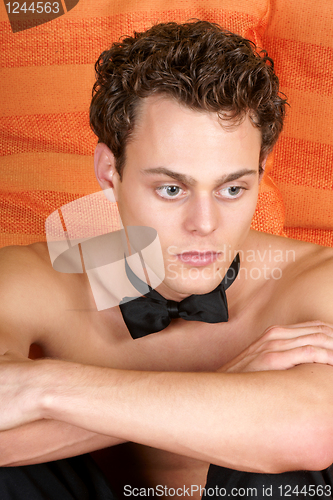 Image of Sexy shirtless young man