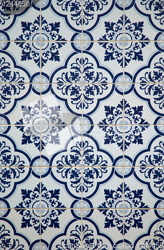 Image of Portuguese glazed tiles. 