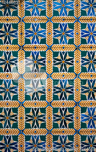 Image of Portuguese glazed tiles. 