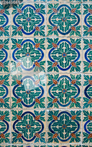 Image of Portuguese glazed tiles. 