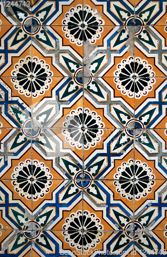 Image of Portuguese glazed tiles. 