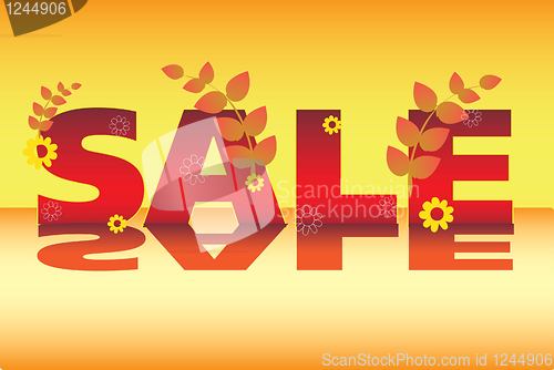 Image of Vector summer sale poster
