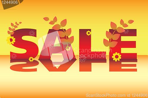 Image of Vector summer sale poster