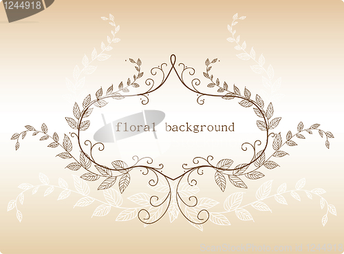 Image of Vector floral frame