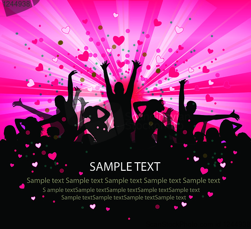 Image of Valentine's flyer.vector