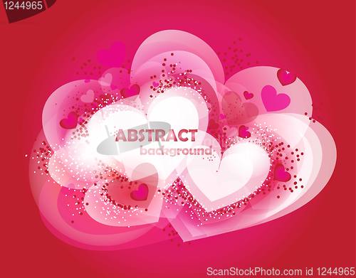 Image of Abstract hearts. Vector illustration