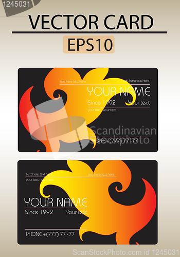 Image of Vector abstract business card