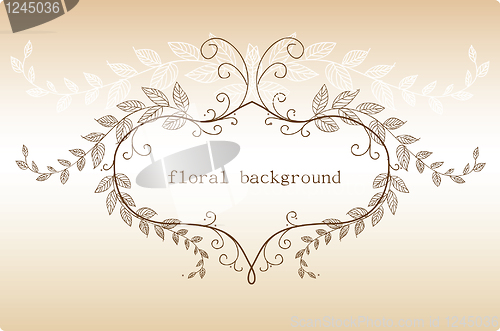 Image of Vector floral frame