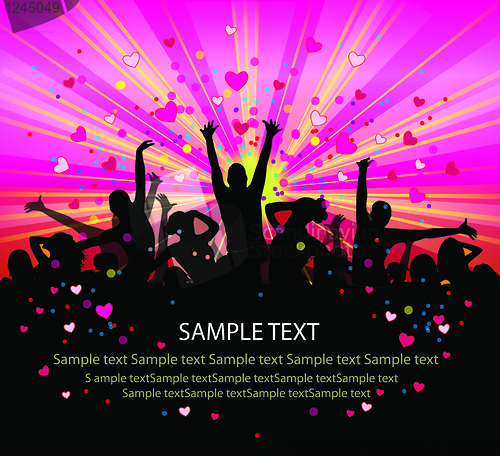 Image of Valentine's flyer.vector