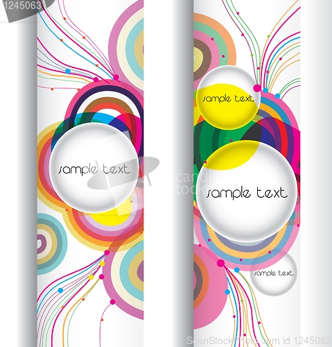 Image of abstract modern banner .set vector design