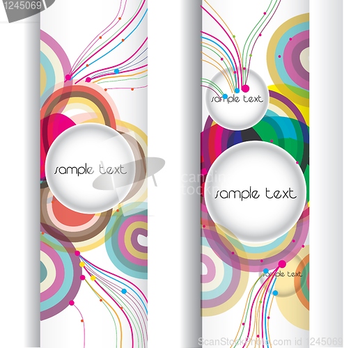 Image of abstract modern banner .set vector design