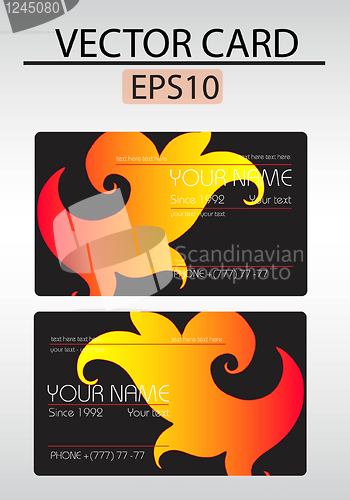 Image of Vector abstract business card