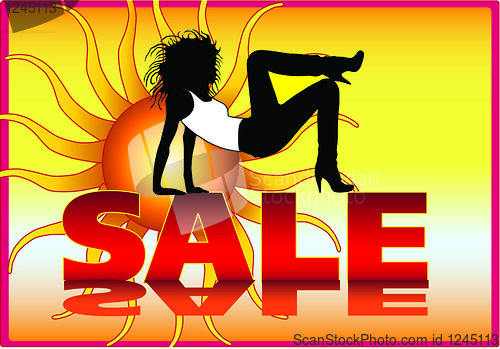 Image of Vector sale poster design