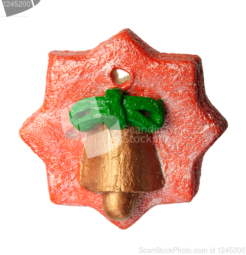 Image of Figurine from the dough for à Christmas tree, isolated