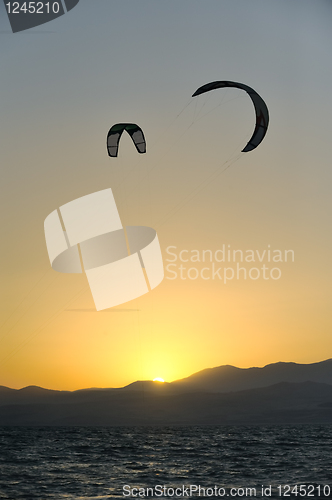 Image of Sky-surfing on lake Kinneret