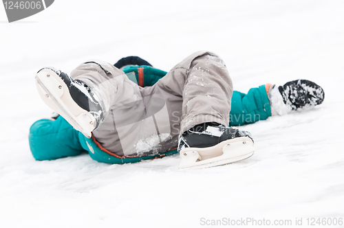 Image of winter sport skating injury