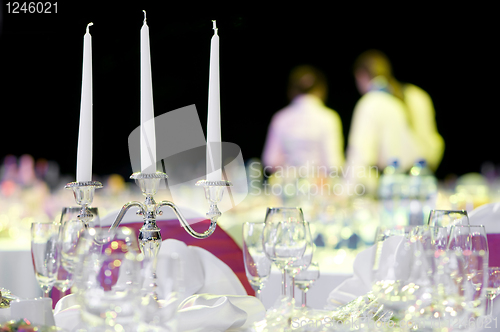 Image of catering service table decoration